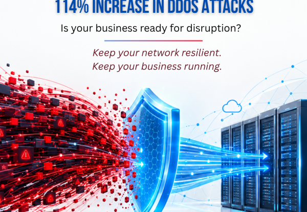 114% INCREASE IN DDoS ATTACKS